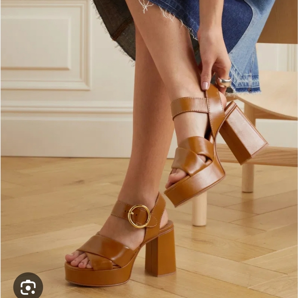 See By Chloe "Lyna" leather platform sandals Sz 40/9.5